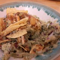 Guacamole with nachos. at Bar & Kitchen in Valencia