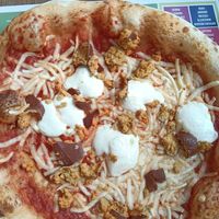 Sausage and blue cheese at Moro 2.0 in Asti