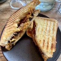 Mushroom & Cashew Cheese Toastie at PEACH in Newport