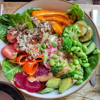 Super food salad at PEACH in Newport