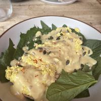 Tofu Benedict ….. the perfect brunch  at PEACH in Newport