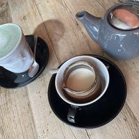 Matcha and earl grey tea   at PEACH in Newport