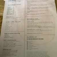 Drinks menu May 2024  at PEACH in Newport