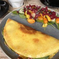 Vegan omelette   at PEACH in Newport