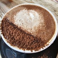 Hot chocolate at PEACH in Newport