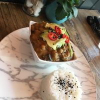 Katsu curry. Nice kick and very filling  at PEACH in Newport