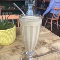 Biscoff and caramel milkshake at PEACH in Newport