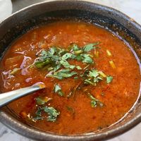 Spiced chickpeas side at Cinnamon Kitchen in Oxford