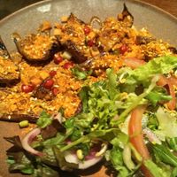 Grilled Aubergine (the best of all ;) at Cinnamon Kitchen in Oxford