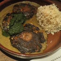 Tandoor Mushroom ask for seperate vegan menue (good and a bit spicy) at Cinnamon Kitchen in Oxford