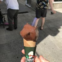 Dark chocolate flavour at Fabbrica del Gelato in Vigo