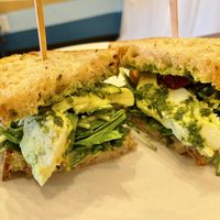 Garden pesto veggie (less cheese) #Veganuary at Goodonya in Encinitas