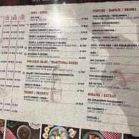 menu  at Pierogarnia Krakowiacy in Krakow