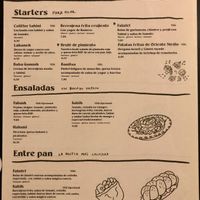 Menú  at Kukla in Valencia