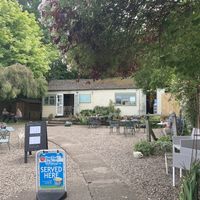 Outside at Bringsty Vintage Cafe in Bringsty