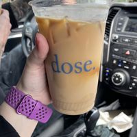 oat milk latte   at Dose in Nashville