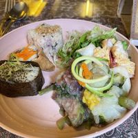 Lunch (plus soup not in the pic) at Bowls in Hong Kong Island