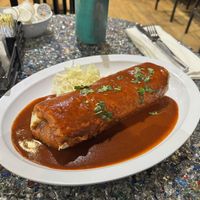 Veggie burrito without cheese or sour creamm  at LAX - Barney's Beanery - T2 in Los Angeles