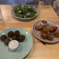 Falaffel and nuggets! at Kind Kitchen in Porto