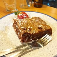 Rich Gooey brownie at Kind Kitchen in Porto