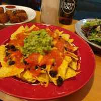 Loaded nachos at Kind Kitchen in Porto
