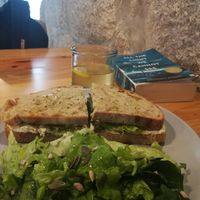 Caprese toast at Kind Kitchen in Porto