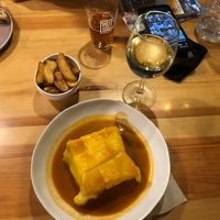 Francesinha at Kind Kitchen in Porto