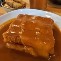 Francesinha at Kind Kitchen in Porto