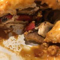 Inside of the Francesinha  at Kind Kitchen in Porto