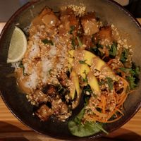 Thai Buddha bowl at Kind Kitchen in Porto