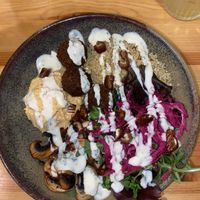 Middle East Bowl with really nice Falafel   at Kind Kitchen in Porto