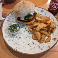 Seitan Burger at Kind Kitchen in Porto