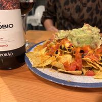 Loaded nachos to kick things off   at Kind Kitchen in Porto