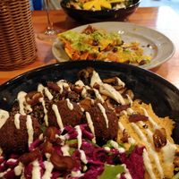 Taken before we demolished all the food :) at Kind Kitchen in Porto