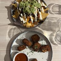 Starters - Nachos and Tofu Nuggets!  at Kind Kitchen in Porto