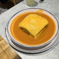 Francesina  at Kind Kitchen in Porto