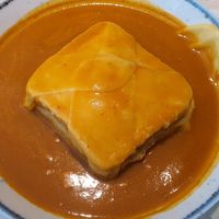 Francesinha at Kind Kitchen in Porto