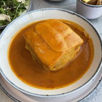 Francesinha  at Kind Kitchen in Porto