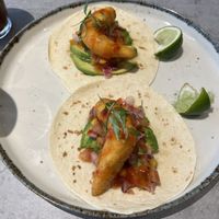 Shrimp Tacos  at Kind Kitchen in Porto
