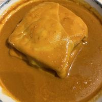 Francesinha  at Kind Kitchen in Porto