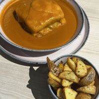 francesinha  at Kind Kitchen in Porto