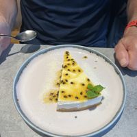Passion fruit cheese cakee  at Kind Kitchen in Porto