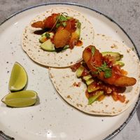 Vegan Shrimps tacos at Kind Kitchen in Porto