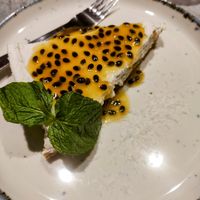 Maracuja cheesecake at Kind Kitchen in Porto