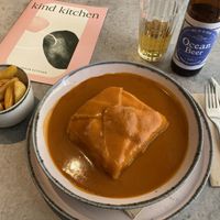 Francesinha  at Kind Kitchen in Porto