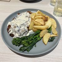 Seitan stroganofff  at Kind Kitchen in Porto