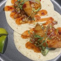 Tacos de “camarão"  at Kind Kitchen in Porto