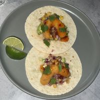 ‘Shrimp’ tacos   at Kind Kitchen in Porto