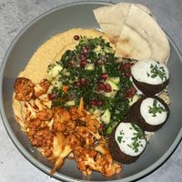 Middle East plate  at Kind Kitchen in Porto