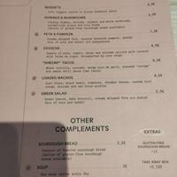 Menu at Kind Kitchen in Porto